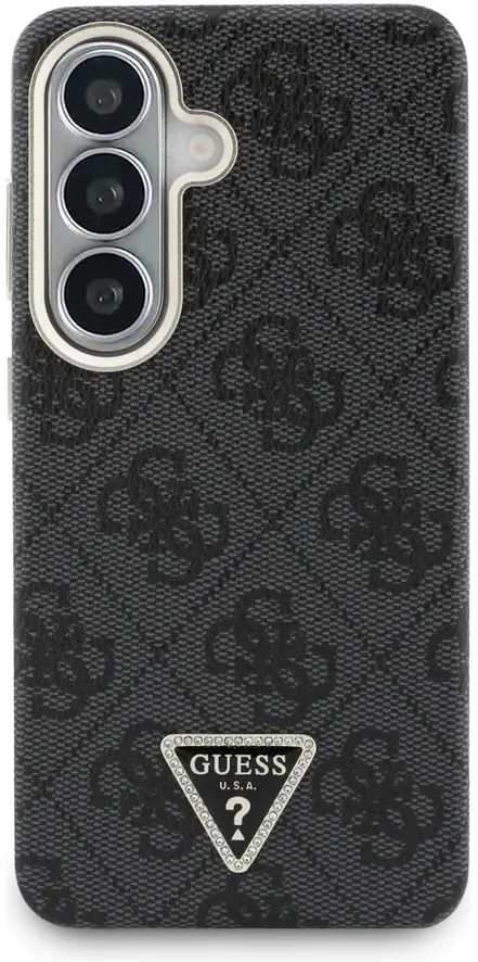 Guess 4G Triangle Logo Samsung Galaxy S26 Plus Hoesje MagSafe Zwart afbeelding 3