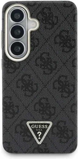 Guess 4G Triangle Logo Samsung Galaxy S26 Plus Hoesje MagSafe Zwart afbeelding 3