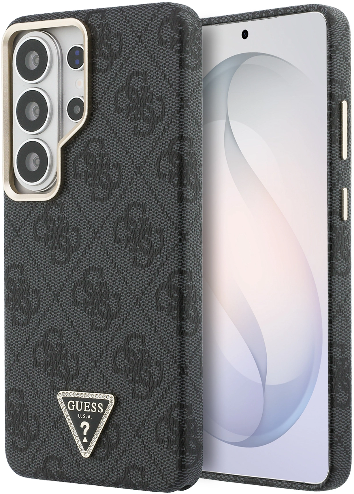 Guess 4G Triangle Logo Samsung Galaxy S26 Ultra Hoesje MagSafe Zwart afbeelding 1