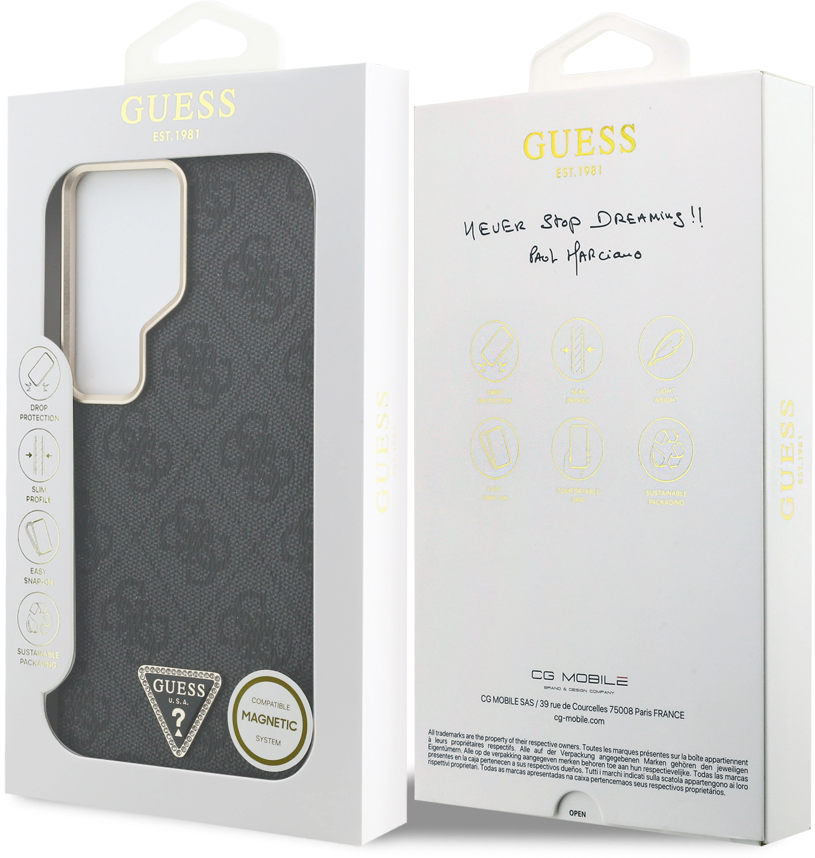 Guess 4G Triangle Logo Samsung Galaxy S26 Ultra Hoesje MagSafe Zwart afbeelding 8