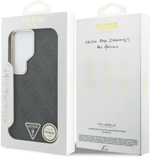 Guess 4G Triangle Logo Samsung Galaxy S26 Ultra Hoesje MagSafe Zwart afbeelding 8