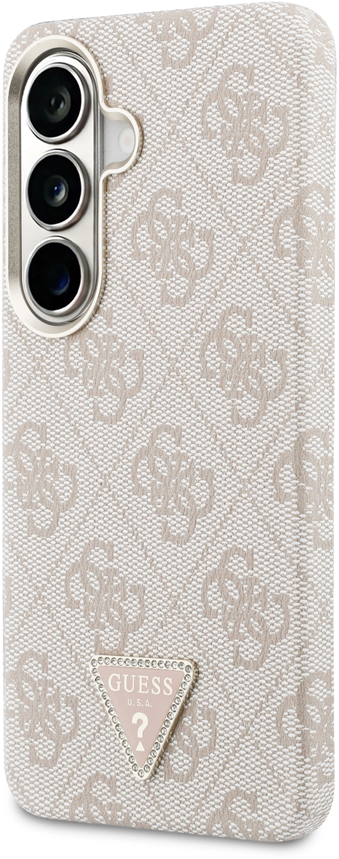 Guess 4G Triangle Logo Samsung Galaxy S26  Hoesje MagSafe Roze afbeelding 2