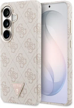 Guess 4G Triangle Logo Samsung Galaxy S26  Hoesje MagSafe Roze