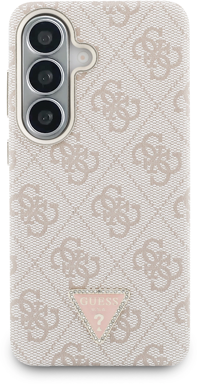 Guess 4G Triangle Logo Samsung Galaxy S26  Hoesje MagSafe Roze afbeelding 3