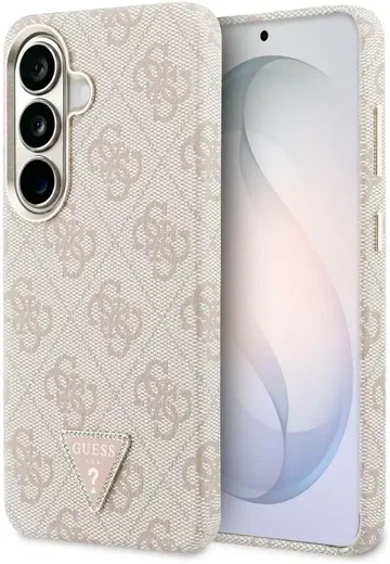 Guess 4G Triangle Logo Samsung Galaxy S26 Plus Hoesje MagSafe Roze afbeelding 1