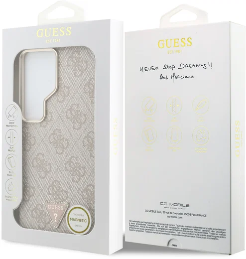 Guess 4G Triangle Logo Samsung Galaxy S26 Ultra Hoesje MagSafe Roze afbeelding 8
