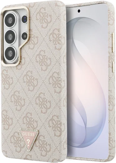 Guess 4G Triangle Logo Samsung Galaxy S26 Ultra Hoesje MagSafe Roze afbeelding 1