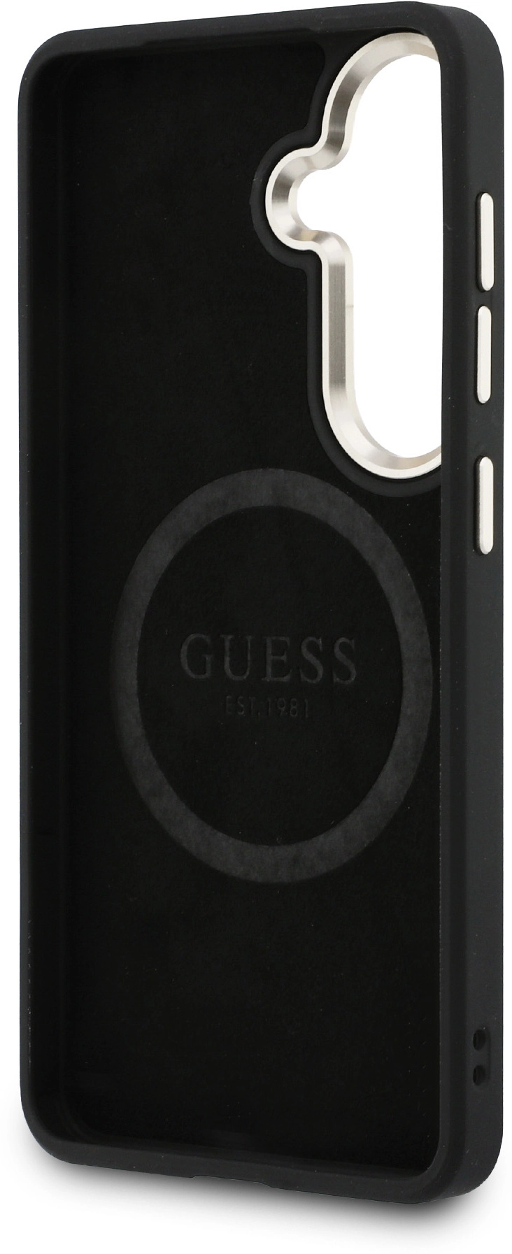 Guess Peony Hot Stamp Galaxy S26 Hoesje MagSafe Back Cover Zwart afbeelding 7