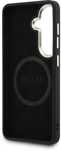 Guess Peony Hot Stamp Galaxy S26 Hoesje MagSafe Back Cover Zwart afbeelding 7
