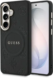 Guess Peony Hot Stamp Galaxy S26 Hoesje MagSafe Back Cover Zwart afbeelding