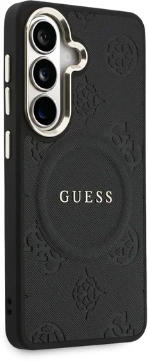 Guess Peony Hot Stamp Galaxy S26 Hoesje MagSafe Back Cover Zwart afbeelding 4