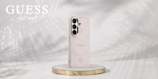 Guess Peony Hot Stamp Galaxy S26 Plus Hoesje MagSafe Back Cover Roze afbeelding 9