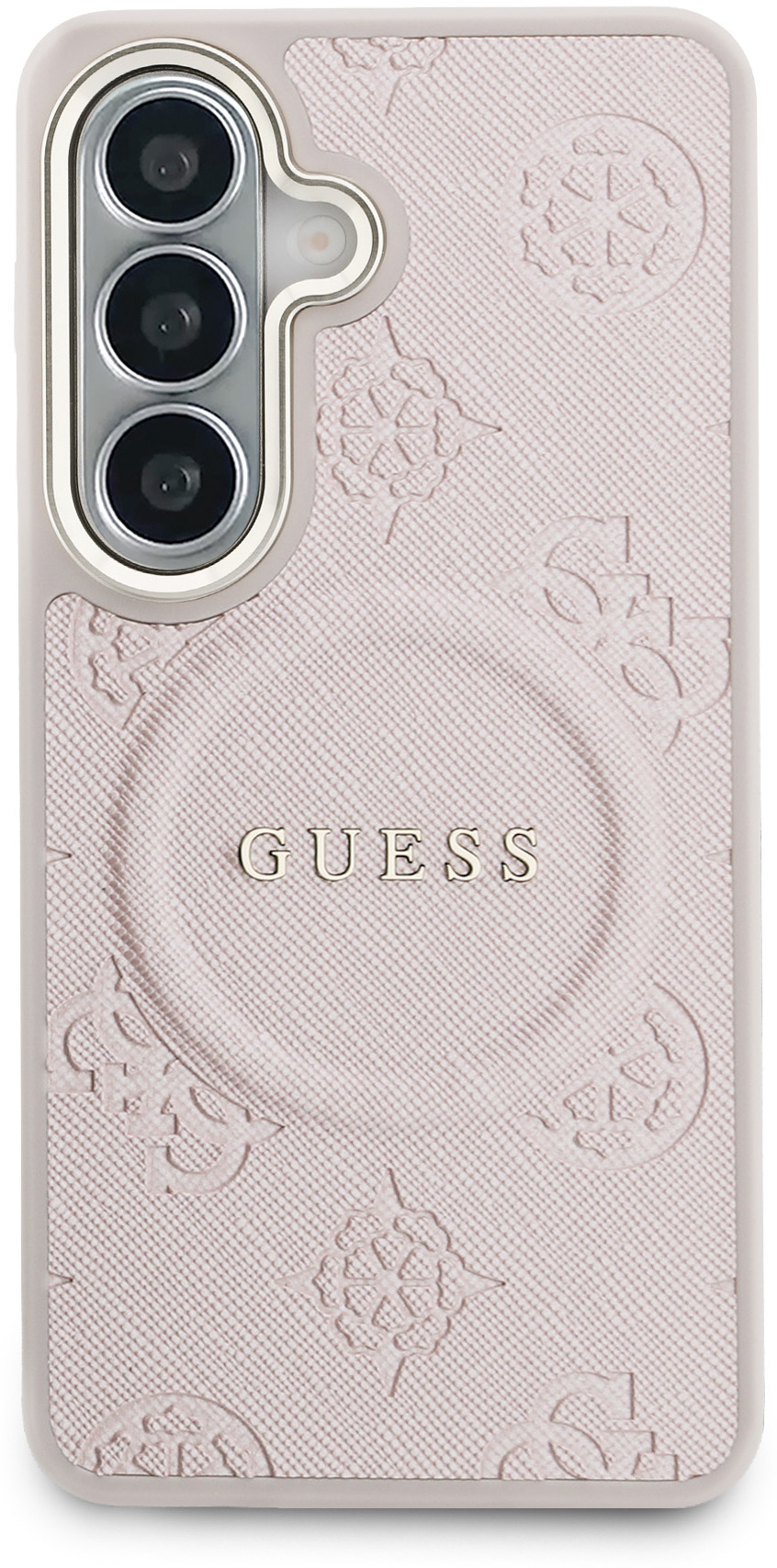 Guess Peony Hot Stamp Galaxy S26 Plus Hoesje MagSafe Back Cover Roze afbeelding 3
