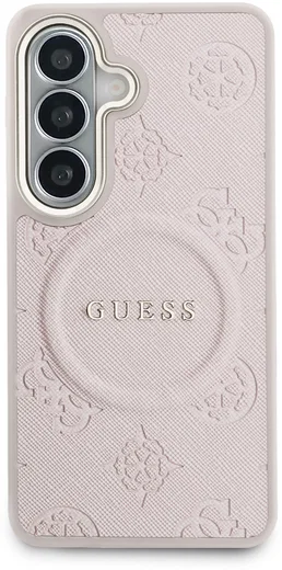 Guess Peony Hot Stamp Galaxy S26 Plus Hoesje MagSafe Back Cover Roze afbeelding 3
