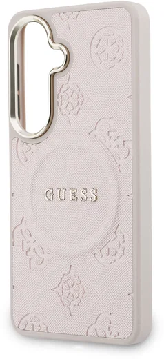 Guess Peony Hot Stamp Galaxy S26 Plus Hoesje MagSafe Back Cover Roze afbeelding 6