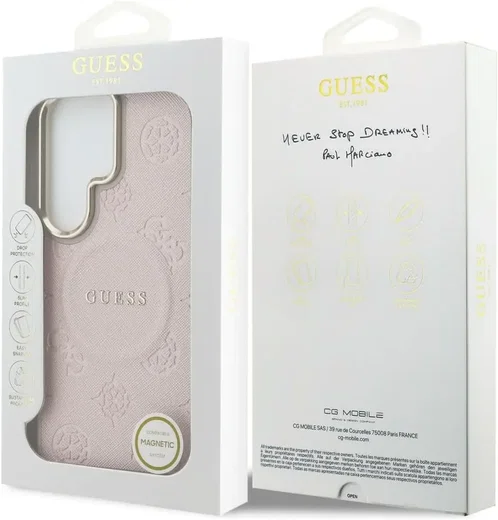 Guess Peony Hot Stamp Galaxy S26 Ultra Hoesje MagSafe Back Cover Roze afbeelding 7