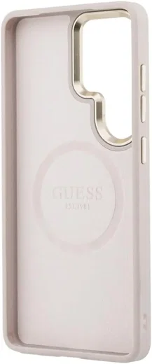 Guess Peony Hot Stamp Galaxy S26 Ultra Hoesje MagSafe Back Cover Roze afbeelding 8