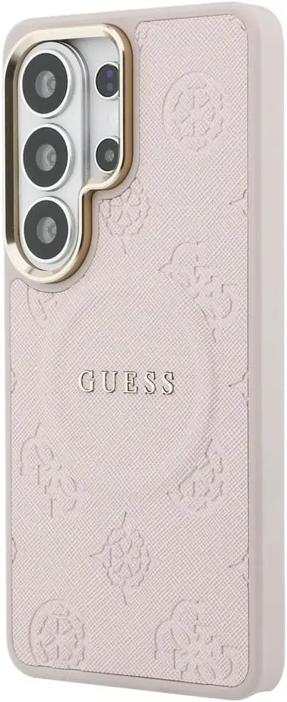 Guess Peony Hot Stamp Galaxy S26 Ultra Hoesje MagSafe Back Cover Roze afbeelding 3