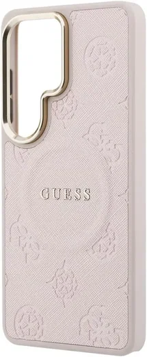 Guess Peony Hot Stamp Galaxy S26 Ultra Hoesje MagSafe Back Cover Roze afbeelding 4