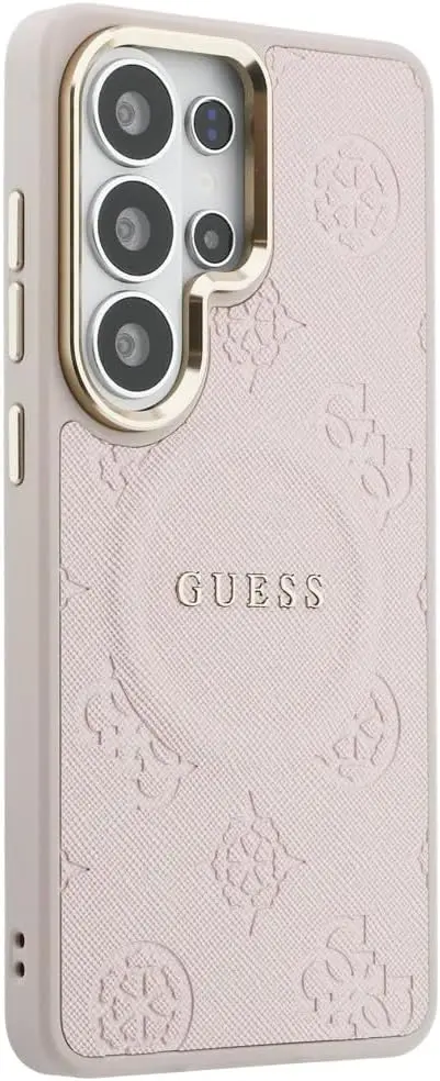 Guess Peony Hot Stamp Galaxy S26 Ultra Hoesje MagSafe Back Cover Roze afbeelding 6
