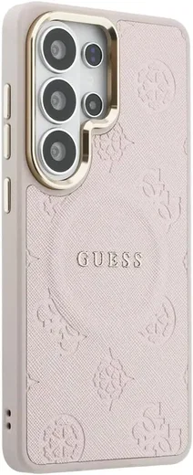Guess Peony Hot Stamp Galaxy S26 Ultra Hoesje MagSafe Back Cover Roze afbeelding 6
