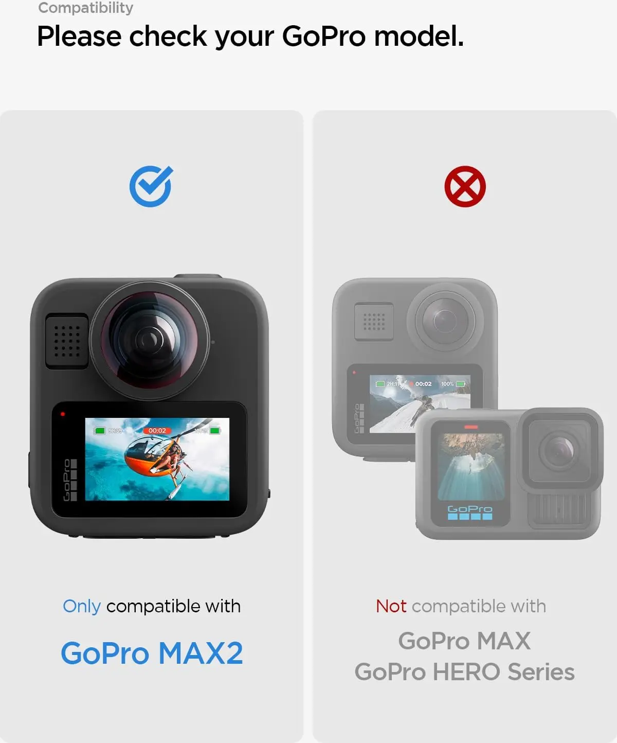 Spigen Glas.tR Slim GoPro Max 2 Screen Protector Tempered Glass (2-Pack) afbeelding 2