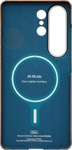PITAKA Edge Samsung Galaxy S26 Ultra Hoesje 600D Magnetic Ultra Dun Golden Glint afbeelding 5