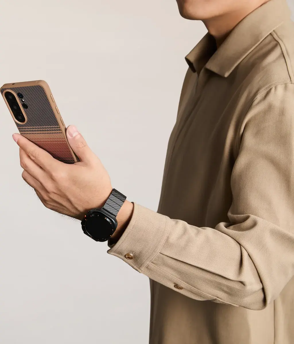 PITAKA Cairn Aaron Button Samsung Galaxy S26 Ultra Hoesje Dun MagSafe Sunset afbeelding 8