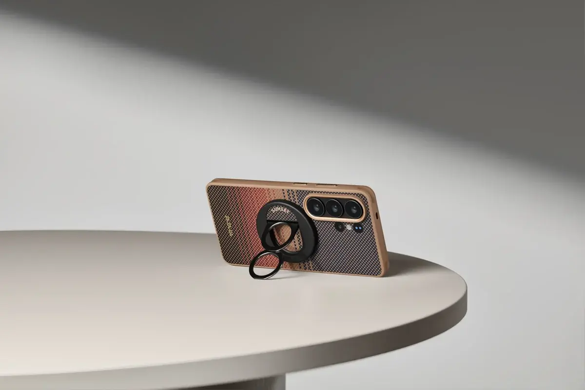 PITAKA Cairn Aaron Button Samsung Galaxy S26 Ultra Hoesje Dun MagSafe Sunset afbeelding 7