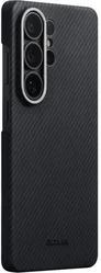 PITAKA Cairn Aaron Button Samsung Galaxy S26 Ultra Hoesje Dun MagSafe Zwart afbeelding