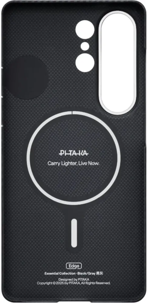 PITAKA Cairn Aaron Button Samsung Galaxy S26 Ultra Hoesje Dun MagSafe Zwart afbeelding 3