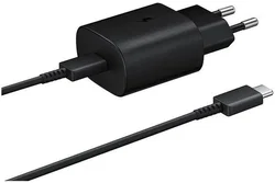 Originele Samsung 25W Power Adapter met USB-C Kabel 1.8 Meter 3A Zwart afbeelding