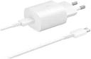 Originele Samsung 25W Power Adapter met USB-C Kabel 1.8 Meter 3A Wit