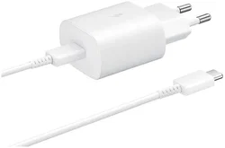 Originele Samsung 25W Power Adapter met USB-C Kabel 1.8 Meter 3A Wit afbeelding