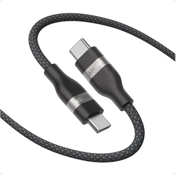 Anker USB-C naar USB-C Kabel 240W 0,9 Meter Gevlochten - Zwart