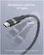 Anker USB-C naar USB-C Kabel 240W 0,9 Meter Gevlochten - Zwart afbeelding 4