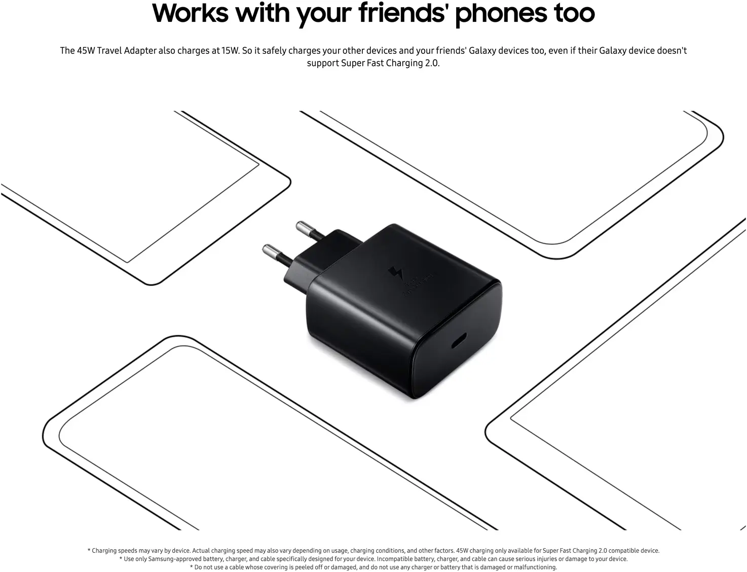 Originele Samsung 45W Power Adapter met USB-C Kabel 1.8 Meter 5A Zwart afbeelding 4