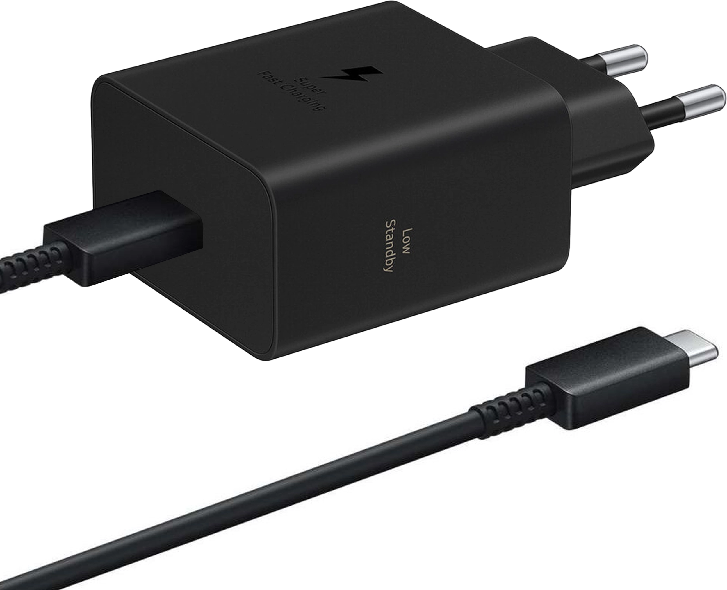 Originele Samsung 60W Power Adapter met USB-C Kabel 1 Meter 5A Zwart afbeelding 1