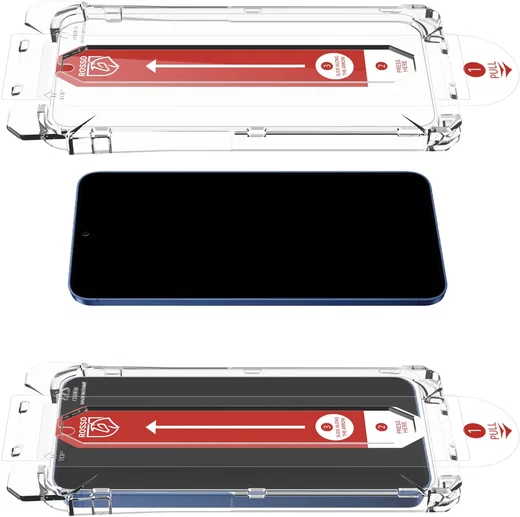 Rosso Samsung S26 Tempered Glass Installatietray Dust Removal (2-Pack) afbeelding 11