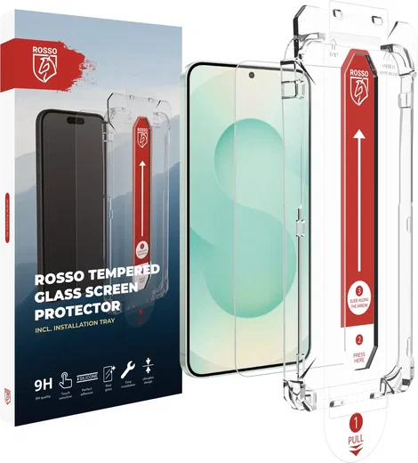 Rosso Samsung S26 Plus Tempered Glass met Installatietray (2-Pack) afbeelding 2