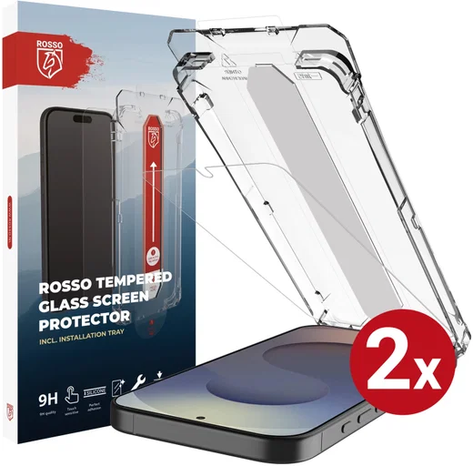 Rosso Samsung S26 Ultra Tempered Glass met Installatietray (2-Pack) afbeelding 1