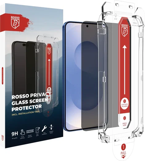 Rosso Samsung S26 Privacy Glass Installatietray Dust Removal (2-Pack) afbeelding 7