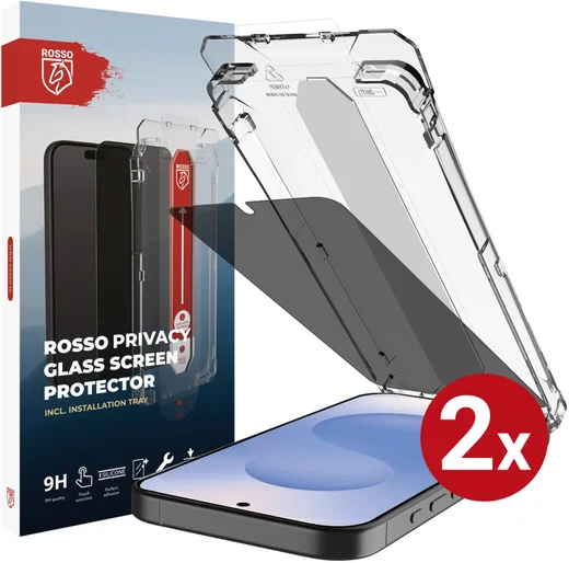 Rosso Samsung S26 Privacy Glass Installatietray Dust Removal (2-Pack) afbeelding 1