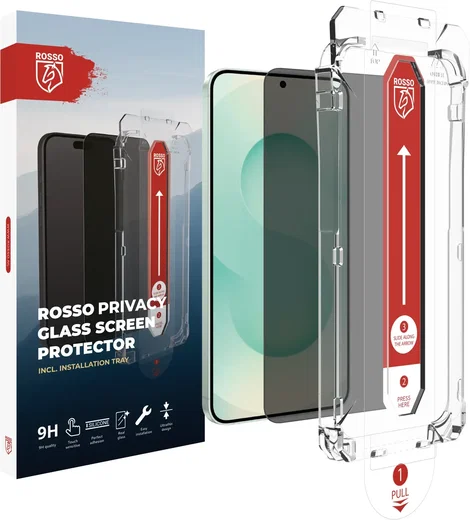 Rosso Samsung S26 Plus Privacy Glass met Installatietray (2-Pack) afbeelding 11