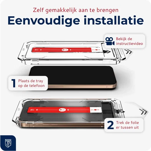 Rosso Samsung S26 Plus Privacy Glass met Installatietray (2-Pack) afbeelding 2