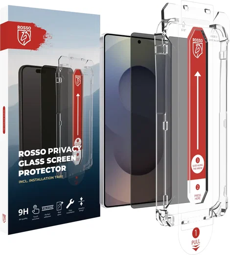 Rosso Samsung S26 Ultra Privacy Glass met Installatietray (2-Pack) afbeelding 2