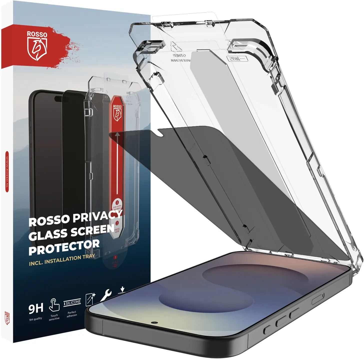 Rosso Samsung S26 Ultra Privacy Glass met Installatietray (2-Pack) afbeelding 11