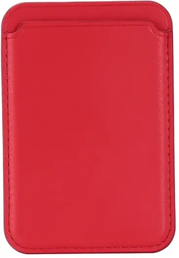 SBG Magnetische Pasjeshouder / Kaarthouder MagSafe Kunstleer Rood afbeelding 2