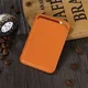 SBG Magnetische Pasjeshouder / Kaarthouder MagSafe Kunstleer Oranje afbeelding 5