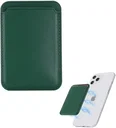 SBG Magnetische Pasjeshouder / Kaarthouder MagSafe Kunstleer Groen